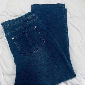 J Jill Kick Flare Cropped Jeans